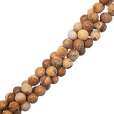 6mm Jasper Picture (Natural) Beads 15-16" Strand