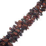 Obsidian Mahogany (Natural) Bead Chips 34" Strand