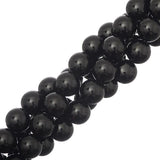 10mm Agate/Onyx Black (Natural/Dyed) Beads 15-16" Strand