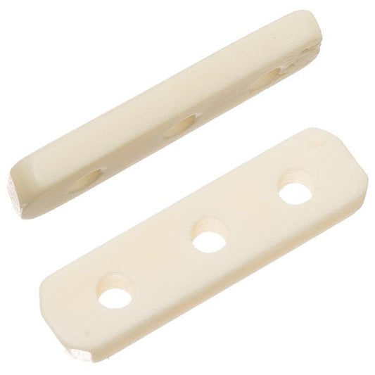 Spacer Bar 3 Hole Bone, Ivory 10/pk