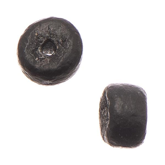 5mm Black Coco Pukalet Wood Beads 127/pk