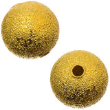 Round 4mm Stardust, Gold Beads 100/pk