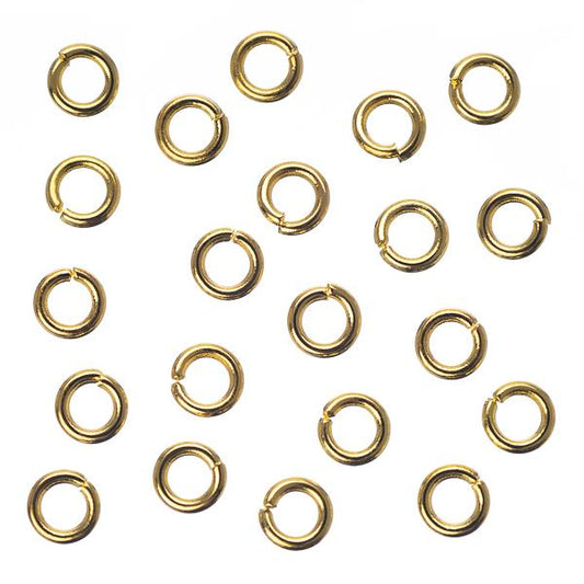 4mm Gold Jump Rings 100 Grams