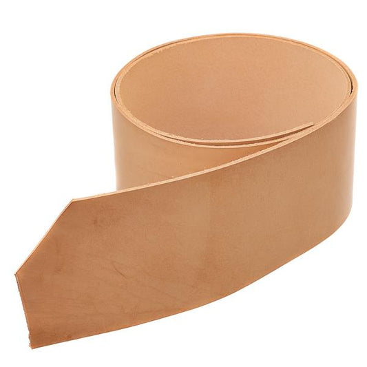 Tooling Leather Strips, 4" Vegetable Tanned - 4 Feet