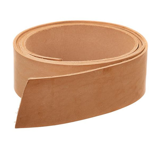 Tooling Leather Strips, 2" Vegetable Tanned - 4 Feet