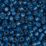 8/0 Miyuki Seed Beads #0648 Silver Lined Denim Blue Alabaster 22g