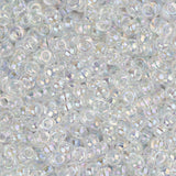 11/0 Miyuki Seed Beads #0250 Crystal AB 22g