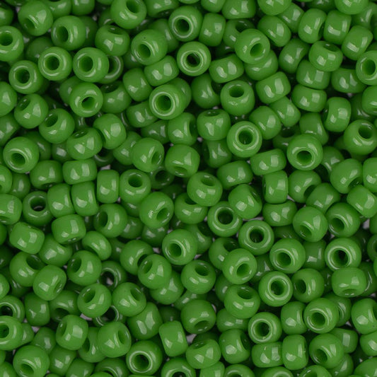 11/0 Miyuki Seed Beads #0411 Opaque Green Pea 22g