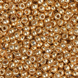 11/0 Miyuki Seed Beads #1052 Galvanized Gold 22g