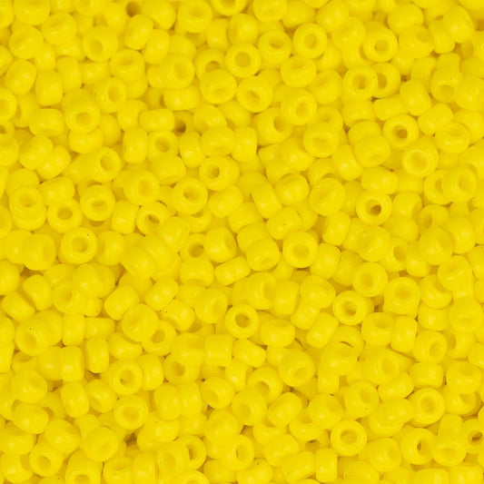 15/0 Miyuki Seed Beads #0404 Opaque Yellow 22g