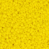 15/0 Miyuki Seed Beads #0404 Opaque Yellow 22g