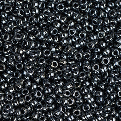 15/0 Miyuki Seed Beads #0451 Metallic Gunmetal 22g