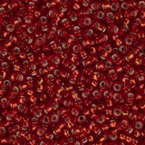 15/0 Miyuki Seed Beads #0011 Silver Lined Ruby 22g