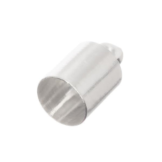 6mm Silver End Cap 10/pk