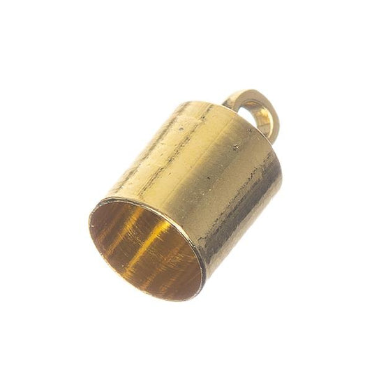 6mm Gold End Caps 10/pk