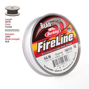 6lb Crystal Fireline Beading Thread 50yd