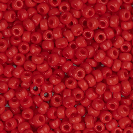 11/0 Miyuki Seed Beads #0408 Opaque Red 22g