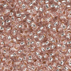 11/0 Czech Seed Beads #01023 Silver Lined Light Pink 23g