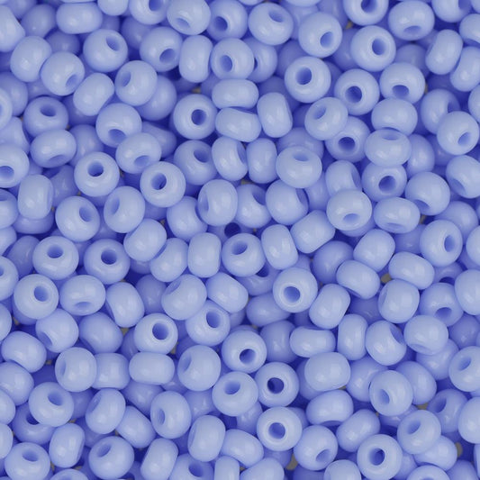 11/0 Czech Seed Beads #01025 Opaque Powder Blue 23g