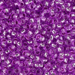 11/0 Czech Seed Beads #35000 Silver Lined Pink (Mauve) 23g