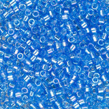 11/0 Delica Bead #1250 Blue Azure Transparent AB 5.2g