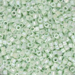 11/0 Delica Bead #1506 Light Green Mint Opaque AB 5.2g