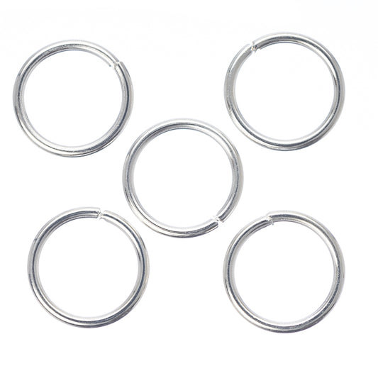 10mm Silver Jump Rings 25/pk