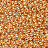 8/0 Miyuki Seed Beads #4202 Duracoat Galvanized Gold 22g