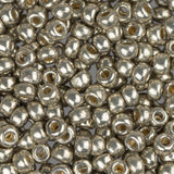 8/0 Miyuki Seed Beads #4221 Duracoat Galvanized Lt Smoky Pewter 22g