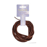 3mm Faux Suede Lace Brown 5m