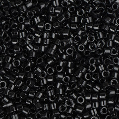 11/0 Delica Bead #0010 Opaque Black 50g Bag