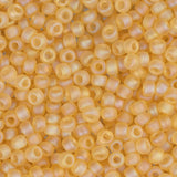 11/0 Miyuki Seed Beads #0132FR Light Topaz AB Matte 22g