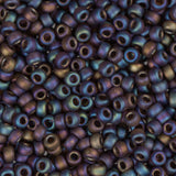 11/0 Miyuki Seed Beads #0135FR Root Beer AB Matte 22g