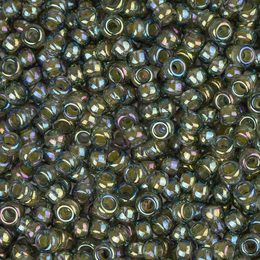 11/0 Miyuki Seed Beads #0361 Olivine Chartreuse AB Lined 22g