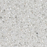 11/0 Miyuki Seed Beads #0528 White Pearl Ceylon 22g