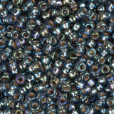 11/0 Miyuki Seed Beads #1021 Silver Lined Grey AB 22g