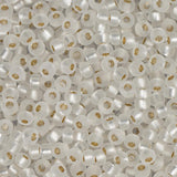 11/0 Miyuki Seed Beads #1901 Silver Lined Crystal Semi-Frosted 22g