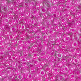 11/0 Miyuki Seed Beads #4302 Luminous Neon C/L Fuchsia 22g