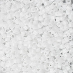 11/0 Delica Bead #0200 Opaque Chalk White 50g Bag