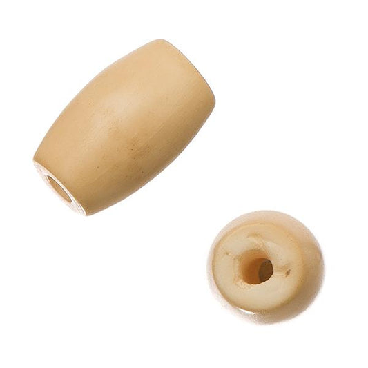 Hairpipe Bone Beads, 1/2" Tea Dyed 10/pk