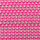 Plastic 2.4mm Neon Pink Rhinestone Banding by the Yard