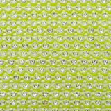 Plastic 2.4mm Neon Yellow Rhinestone Banding by the Yard