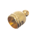 7mm Gold End Caps 10/pk