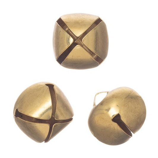 3/4" Gold Jingle Bells 10/pk