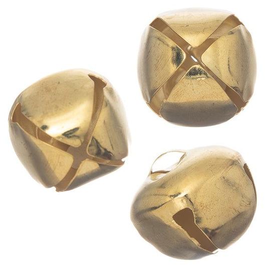 1" Gold Jingle Bells 10/pk