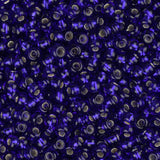 11/0 Czech Seed Beads #34970B Silver Lined Royal Blue 250g