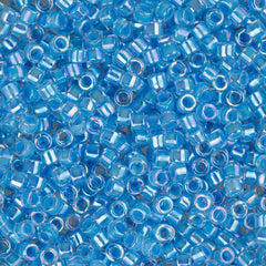 11/0 Delica Bead #0076 Light Blue AB Lined 5.2g