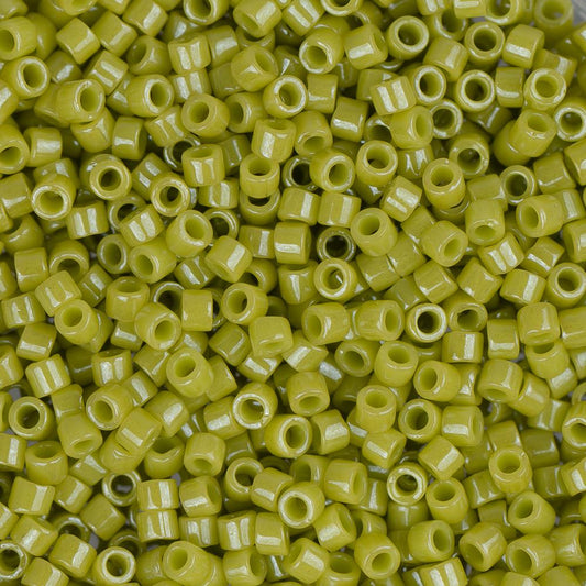 11/0 Delica Bead #0262 Opaque Chartreuse Glazed Luster 5.2g