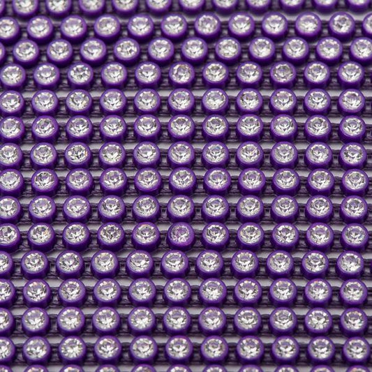 Plastic 2.4mm Purple Rhinestone Banding by the Yard