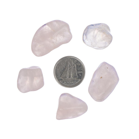 Quartz Rose Tumbled Stone - Each